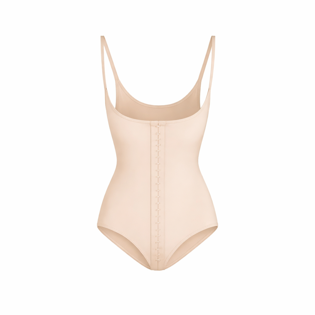 Faja Colombiana Tipo Body – Control Total con 3 Hileras de Broches Ajustables