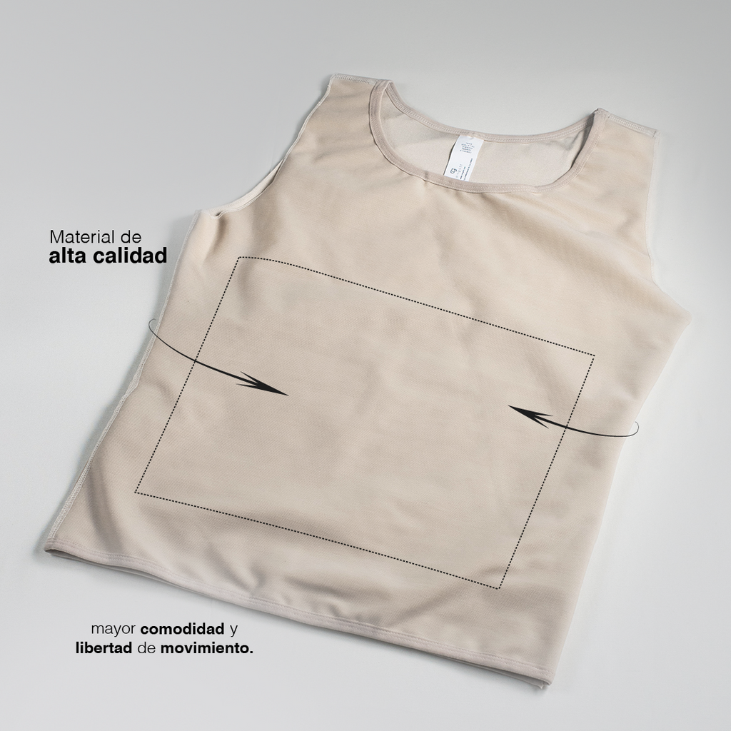 Camiseta Faja de Compresión para Hombre -Corrector de postura, Control Abdomen y Pecho - Colombiano