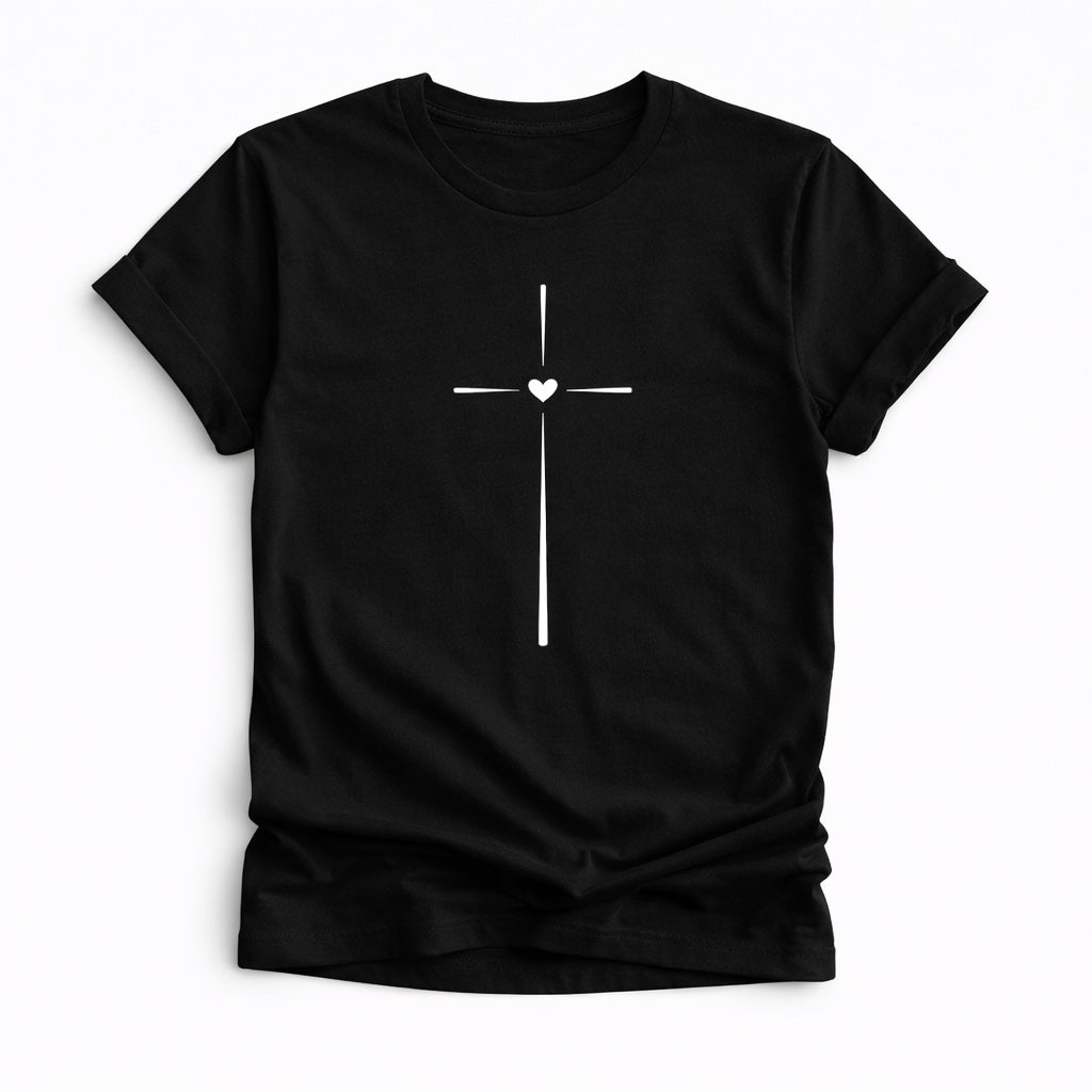 CAMISETA MUJER CORAZON CRUZ / MUJER
