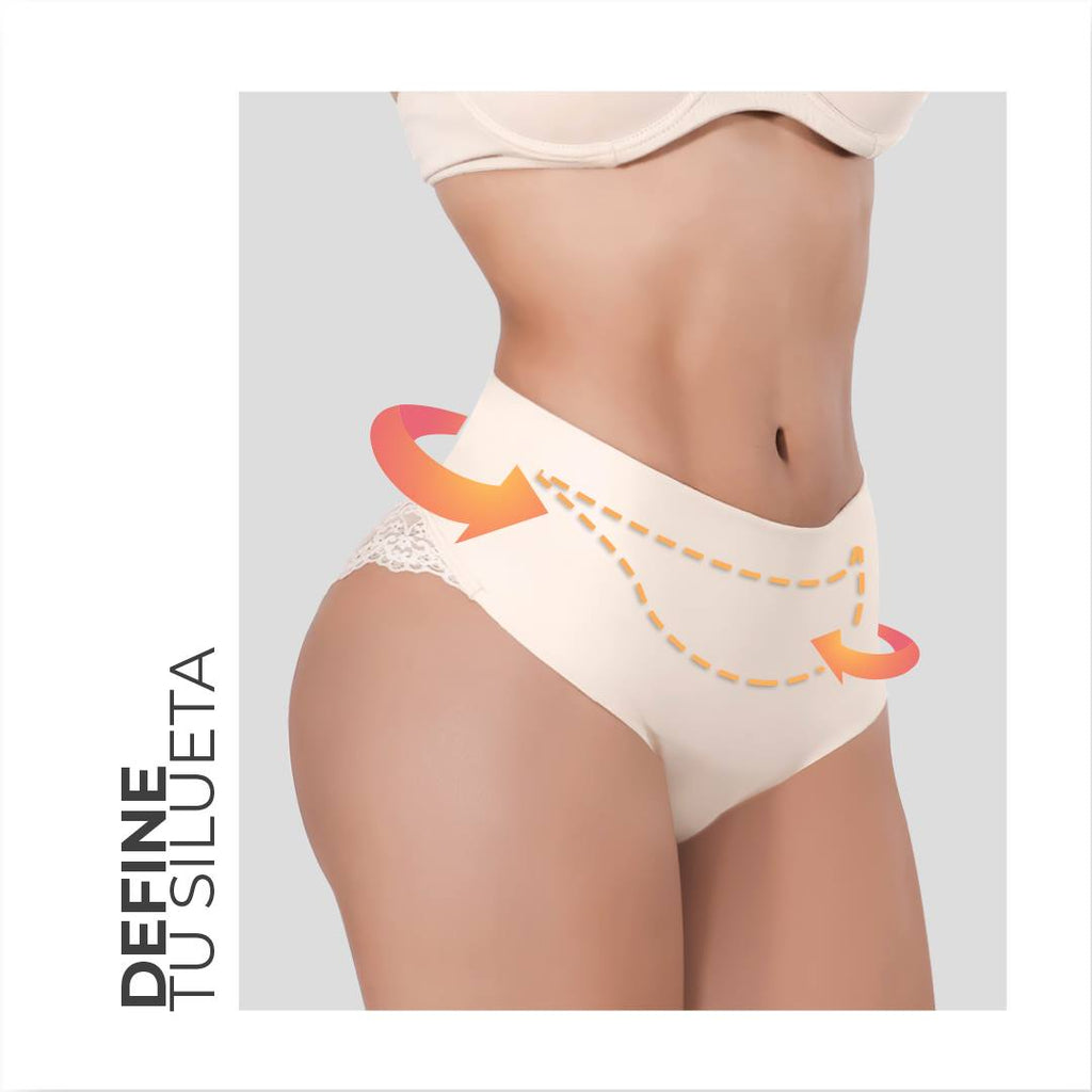 Paquete x 3 Panty clásico de control.