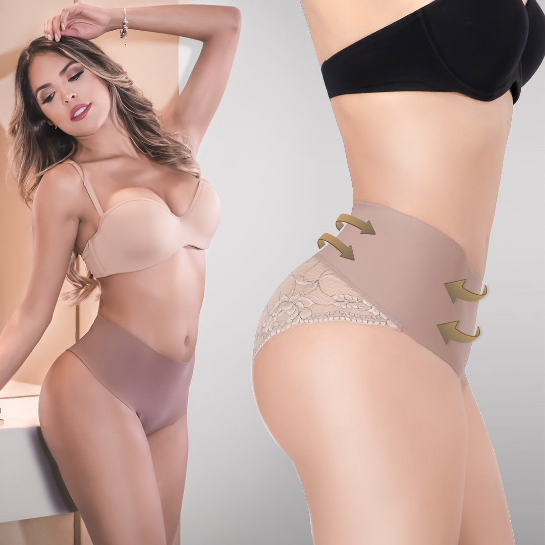 Paquete x 3 Panty clásico de control.