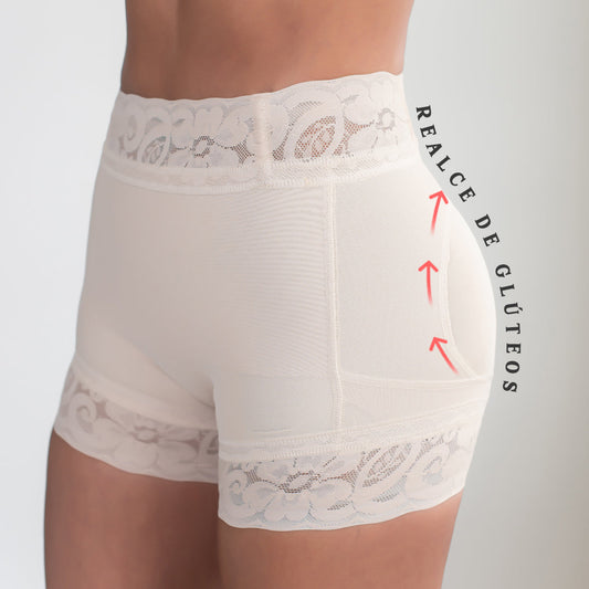 Short  moldeadora de glúteos para mujer, con control de abdomen,